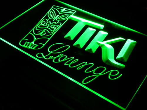 Tiki Lounge Mask Bar Pub Neon Light Sign